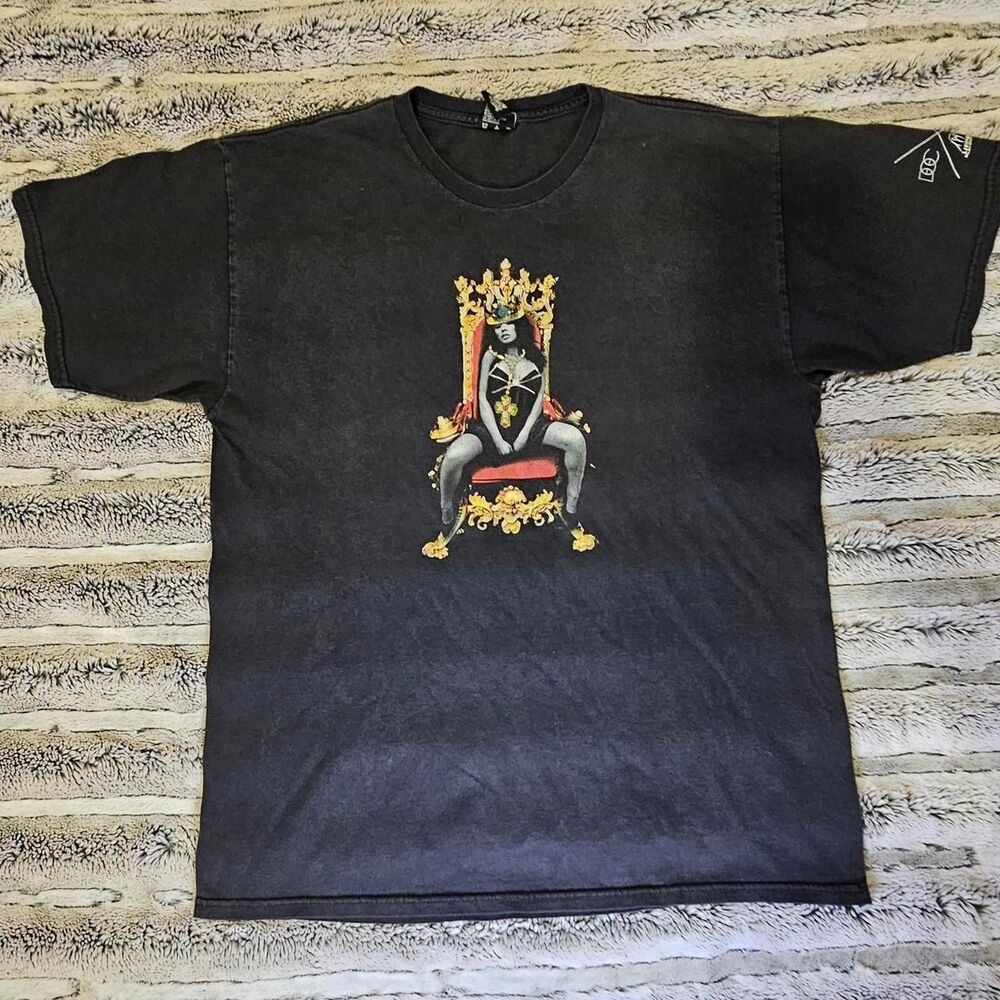 Unbranded Men's Black and Grey T-shirt